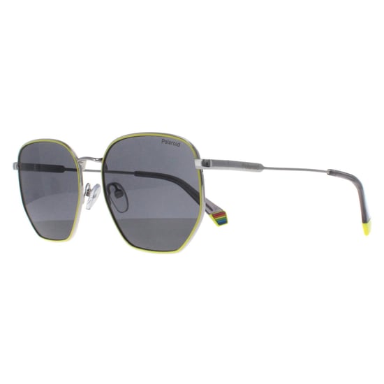 Polaroid Quadratisch Unisex Palladium Gelb Grau Polarisiert PLD 6214/S/X - Image 2