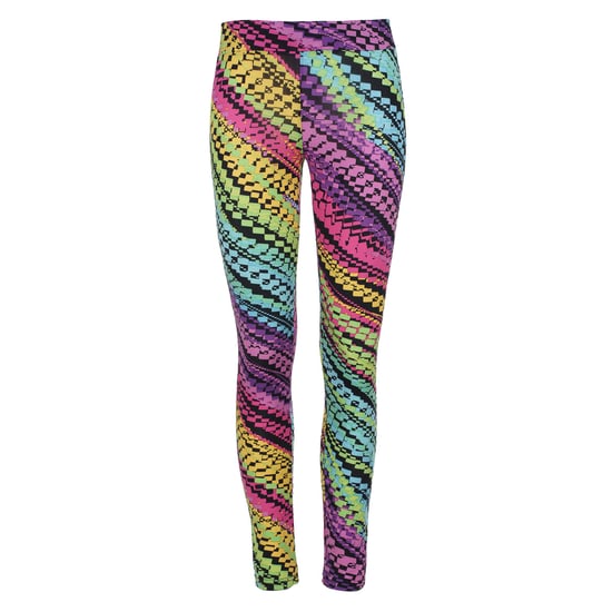 Fliederfarbene Leggings mit mehrfarbigem Druck - Image 2