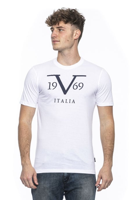 19V69 Italia Mens T-Shirt White Rayan White