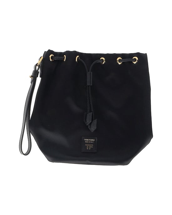 Tom Ford Bucket Bag aus schwarzem Satin - Image 1