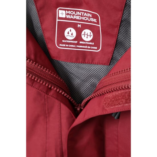 Mountain Warehouse Herren Thunderstorm 3 in 1 Wasserdichte Jacke (Rot) - Image 4