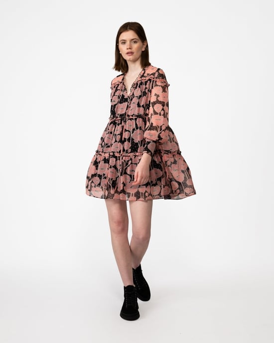 Ted Baker Sandror Womens Swing Mini Dress With Ruffled Tiers - Image 5