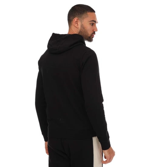 Men's Emporio Armani EA7 Large Logo hoody in Black