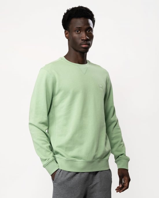 BOSS Orange Westart Herren Rundhals Sweatshirt mit Logopatch - Image 1