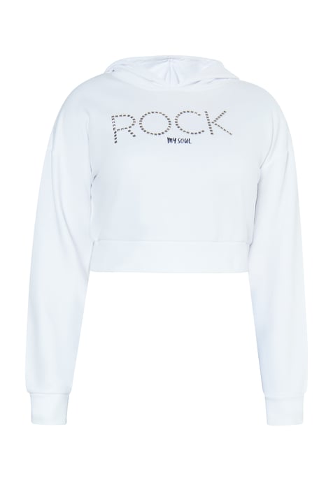 Mymo Kapuzenpullover Damen weiss - Image 1