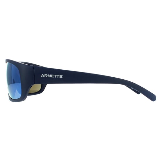 Arnette Rechteck Herren Matte Blau Dunkelgrau Spiegel Wasserblau Sonnenbrille - Image 3