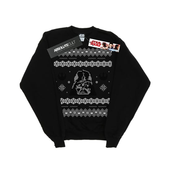 Star Wars Mens Christmas Darth Vader Fair Isle Sweatshirt (Noir) - Image 1
