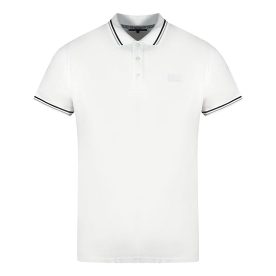 Cavalli Class Zwillings-Tipp-Kragen Weißes Poloshirt - Image 1