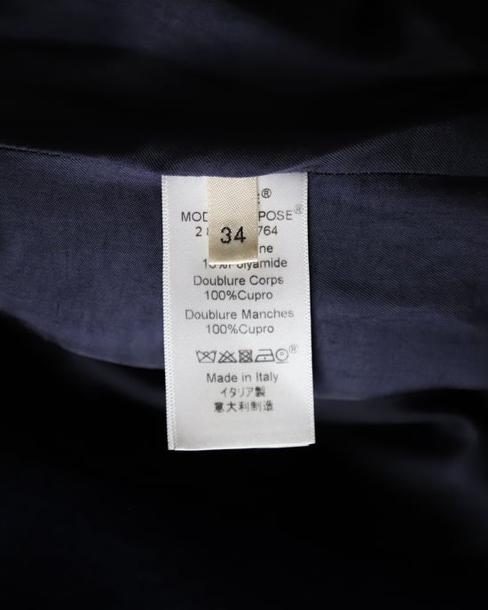 Celine Offene Vorderjacke aus blauer Wolle - Image 5