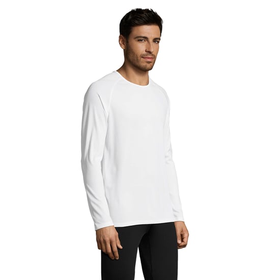 SOLS Herren Performance T-Shirt Sporty, langärmlig (Weiß) - Image 6