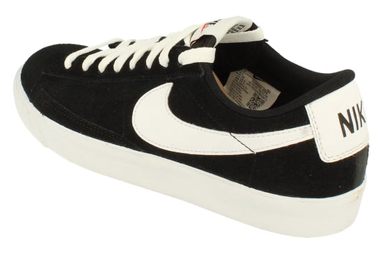 Nike Blazer Low Prm Vntg Wildleder Herren Schwarz Turnschuhe - Image 2