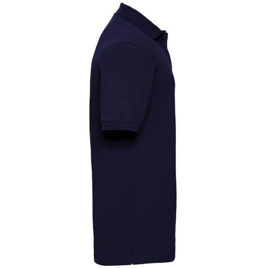 Russell Herren Ripp Polo-Shirt, Kurzarm (Marineblau) - Image 3