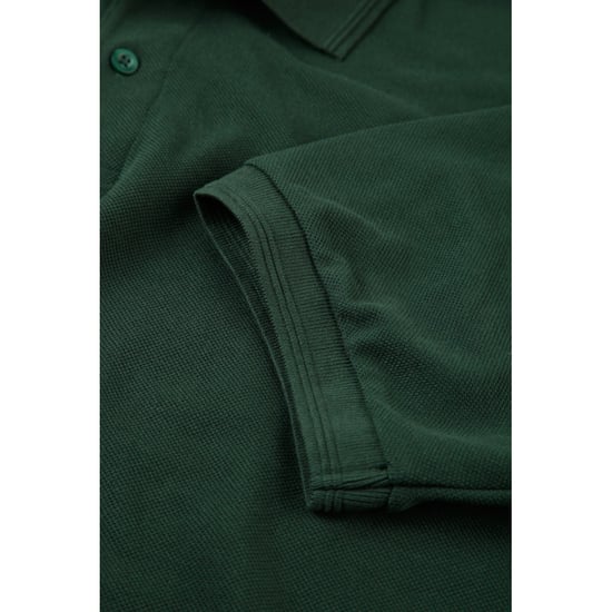 Russell Mens Ripple Kragen & Manschette Kurzarm-Poloshirt (Flasche grün) - Image 4
