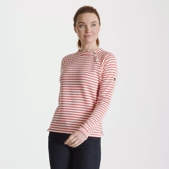 Craghoppers Womens/Ladies Neela Gestreiftes Sweatshirt (Wassermelone) - Image 3