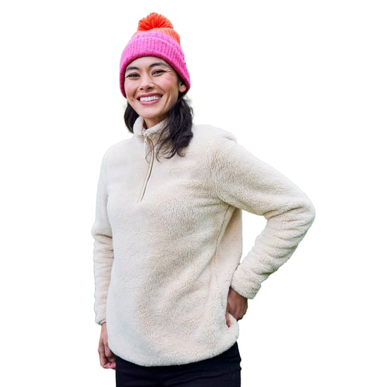 Mountain Warehouse Damen Teddy Fleece Viertel-Zip Fleece-Top (Beige) - Image 5