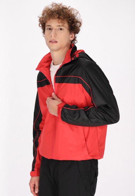 Mo Jacke Herren rot schwarz - Image 3