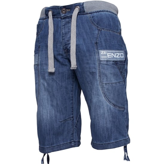 Elastische Herren-Denim-Shorts| Enzo Designer Menswear - Image 1