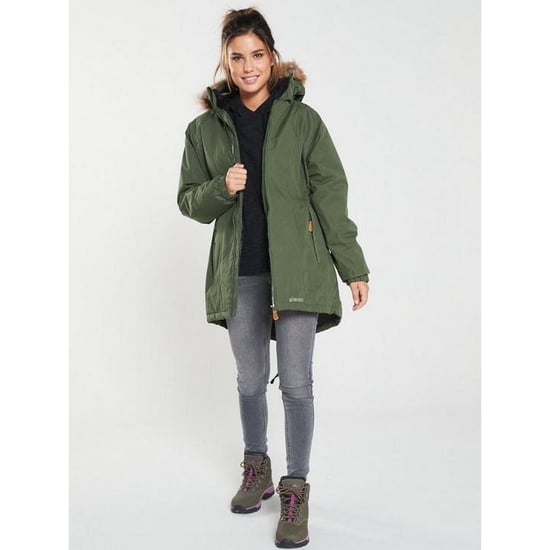 Trespass Womens/Ladies Celebrity isoliert längere Länge Parka Jacke - Image 3