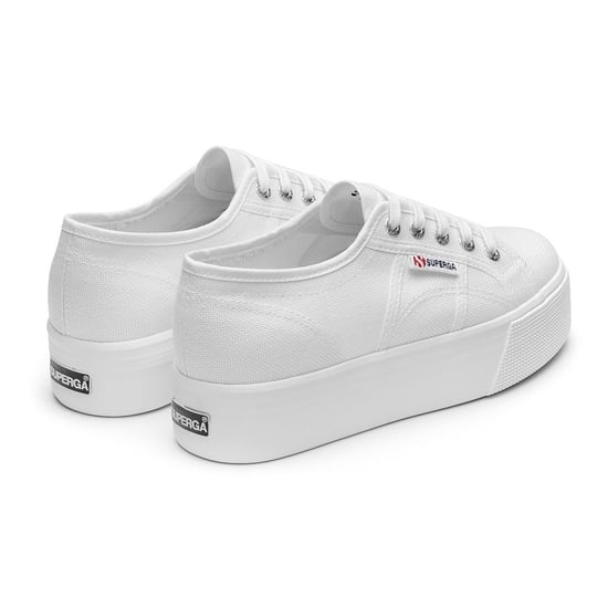 Superga Womens/Ladies 2790 Linea Up Down Turnschuhe (Weiß) - Image 2