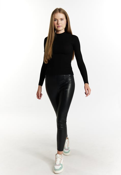 Mymo Strickpullover Damen schwarz - Image 2