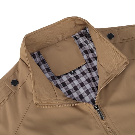 Herren Bomberjacke mit Stehkragen, ¨¹bergangsjacke f¨¹r den Herbst, l?ssige Sportjacke Khaki - Image 4