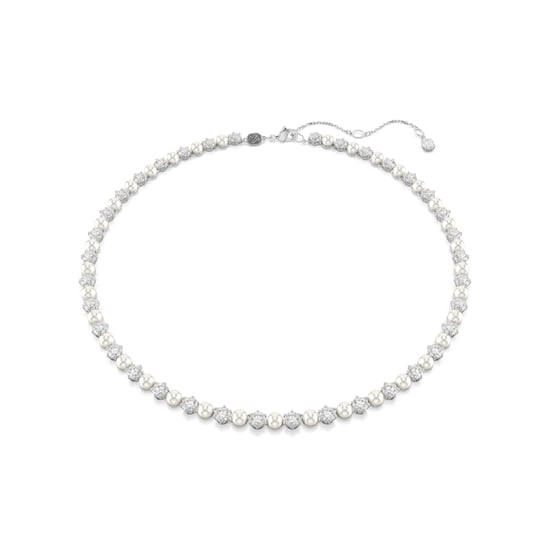Swarovski 'Matrix Pearl' Damenhalskette aus Basismetall - Silber 5689623 - Image 1