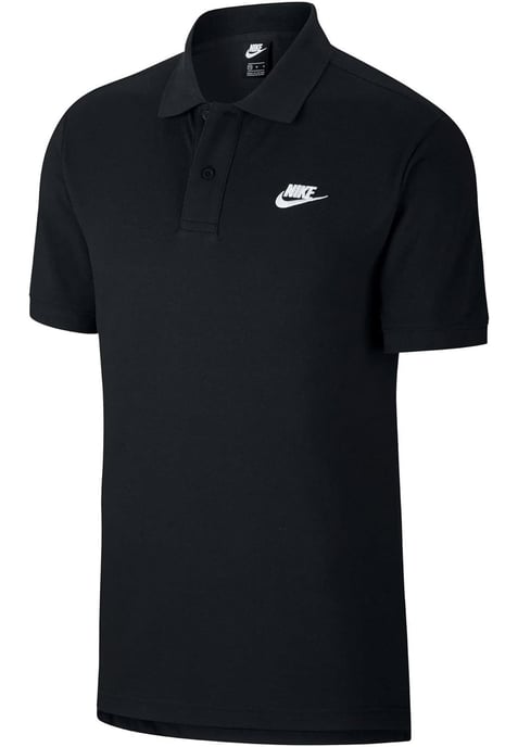 Nike Sportswear Club Herren-Poloshirt in Schwarz - Image 4