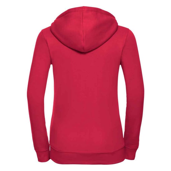 Russell - "Authentic" Kapuzenpullover Durchgehender Reißverschluss für Damen (Rot) - Image 2