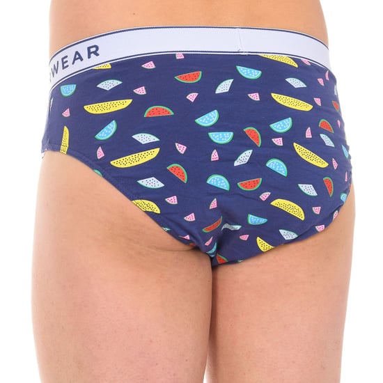 Pack-3 Men's Printed Breathable Fabric Slips KL3005