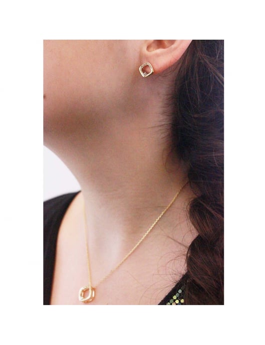 Pendentifs Adelise - Doré et Cristal - Image 6