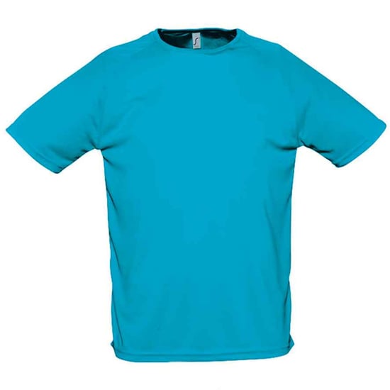 SOLS - "Sporty" T-Shirt für Herren Raglanärmel (Aquablau) - Image 1