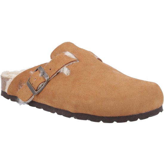 Hush Puppies Jade Leder Damen Tan Hausschuhe - Image 1
