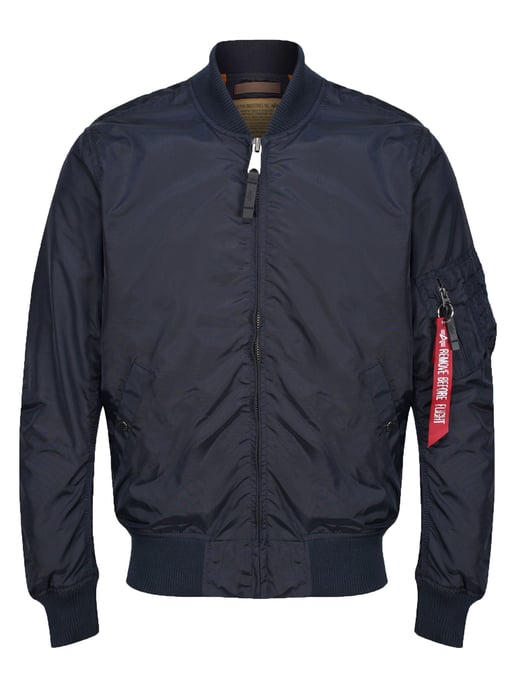 Alpha Industries Men's MA-1 TT Bomber Jacket in Dark Blue - Image 3