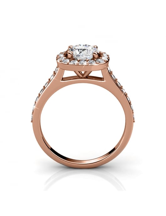 Kuscheliger Ring - Roségold und Kristall - Image 5