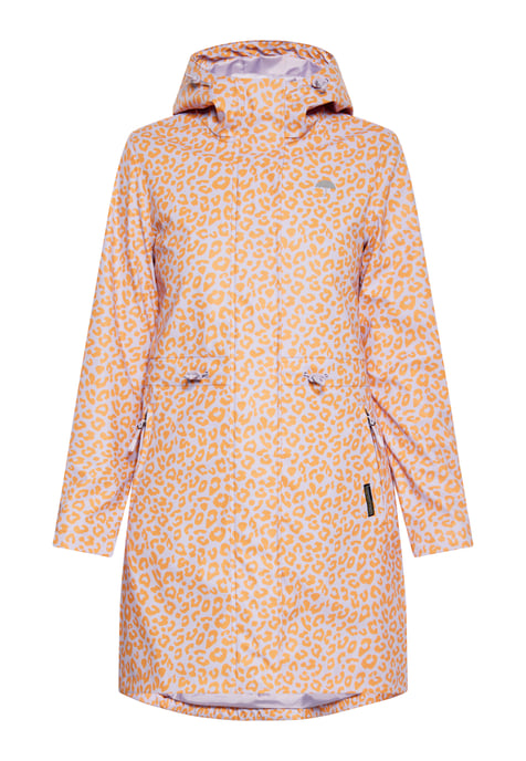 Schmuddelwedda regenparka Damen Pastelllavendel Orange Leo - Image 1