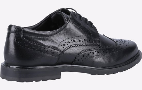 Hush Puppies Verity Leder Damen Schwarze Brogues Schuhe - Image 3