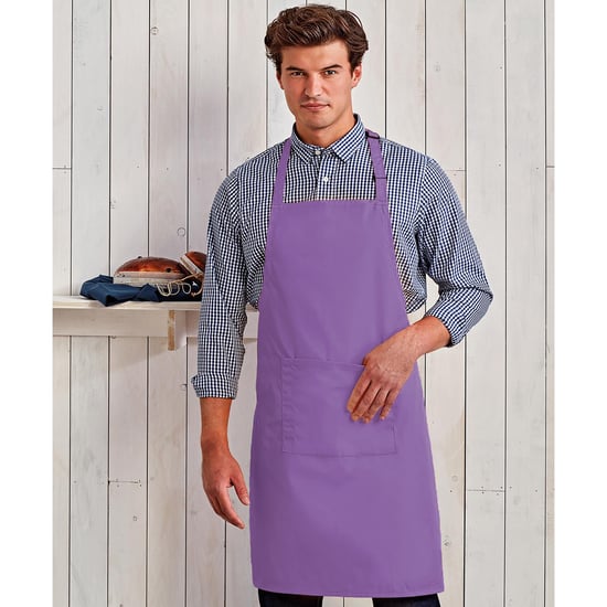 Premier Ladies/Womens Colours Bip Apron With Pocket (Rich Violet)