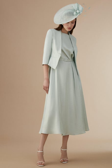 Lisa Tan Shimmer Peplum Hem Jacket