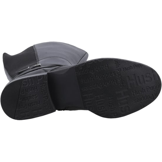 Hush Puppies Victoria Leder Damen Schwarz Stiefel - Image 3