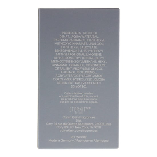 Calvin Klein Eternity For Men Aqua Eau de Toilette 50ml Spray
