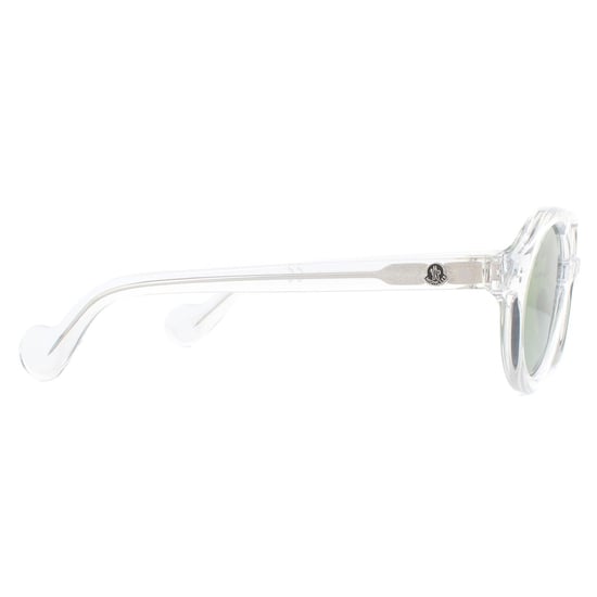 Moncler Runde Unisex Kristallgrüne Spiegelsonnenbrille - Image 4