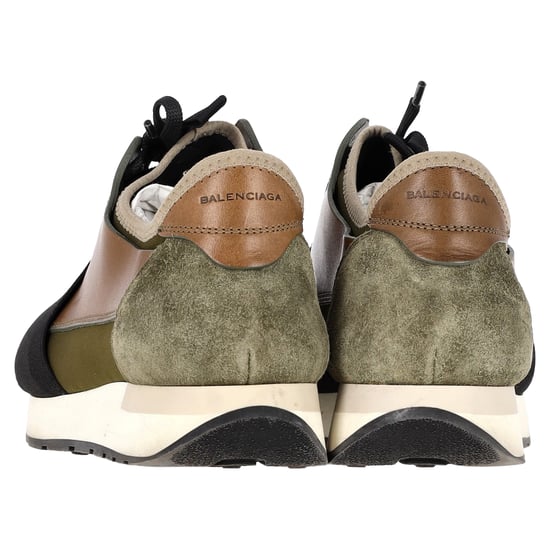 Balenciaga Race Runner Sneakers aus mehrfarbigem Leder und Wildleder - Image 5