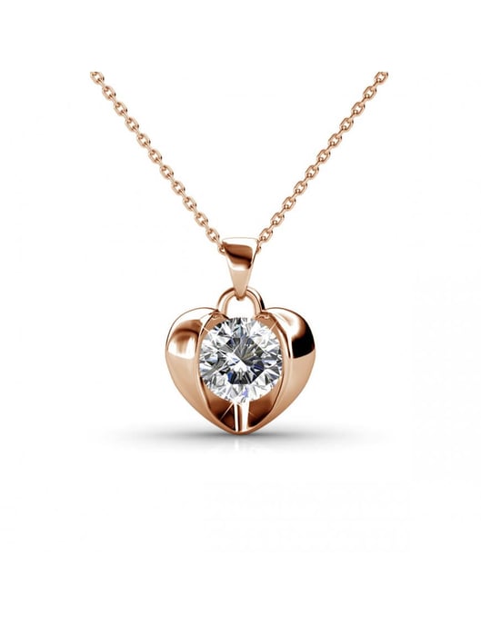 Simply Love Anhänger - Rose Gold und Kristall - Image 1