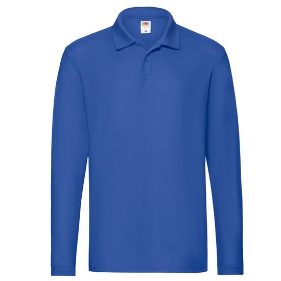 Fruit of the Loom - "Premium" Poloshirt für Herren Langärmlig (Königsblau) - Image 1