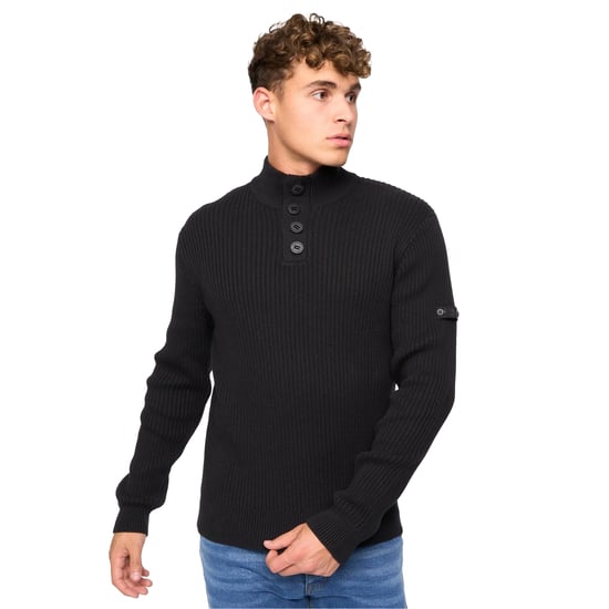 Crosshatch - "Wellburys" Pullover für Herren (Schwarz) - Image 1