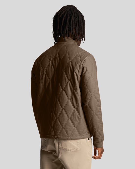 Herren-Steppjacke von Lyle & Scott in Oliv - Image 3
