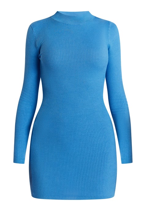 Mymo Strickkleid mini Damen Himmelblau - Image 1