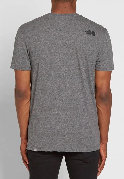 Die Nordwand Mens SS einfache Kuppel T Shirt grau - Image 2