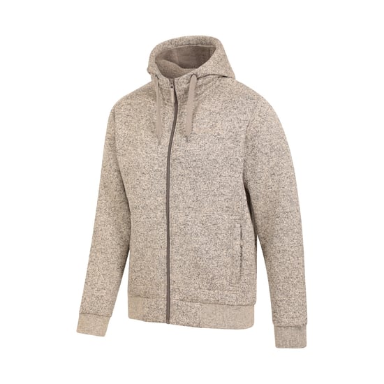 Mountain Warehouse Herren Nevis II Kunstfell Hoodie (Beige) - Image 3