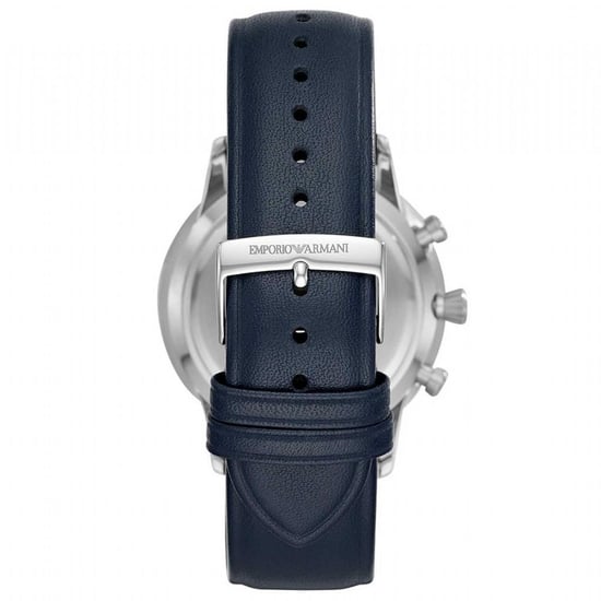 Emporio Armani Giovanni Lederuhr Blau Grau - Image 4